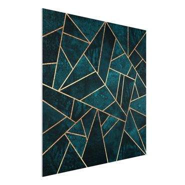 Print on forex - Dark Turquoise With Gold