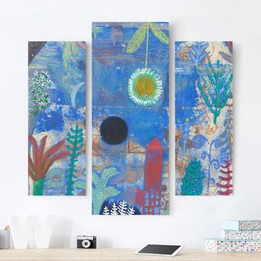 Print on canvas 3 parts - Paul Klee - Sunken Landscape