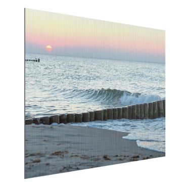 Print on aluminium - Sunset At The Beach