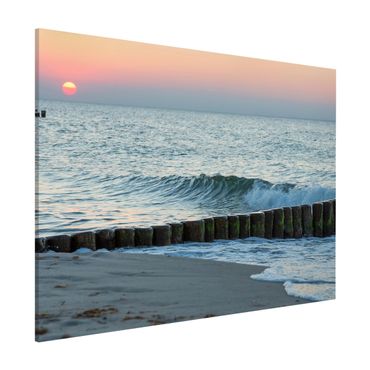 Magnetic memo board - Sunset At The Beach