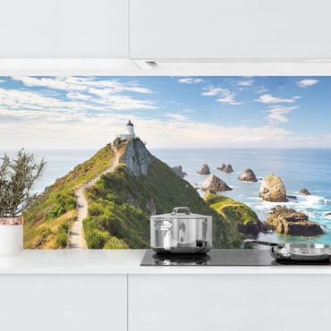 Kitchen wall cladding - Nugget Point Lighthouse And Sea New Zealand
