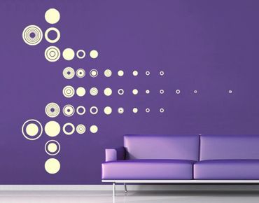 Wall sticker - No.JO44 Moving Dots