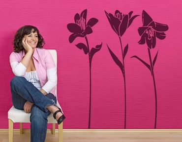 Wall sticker - No.IS18 lilies