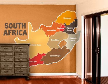 Wall sticker - multicoloured no.TA68 South Africa Regions