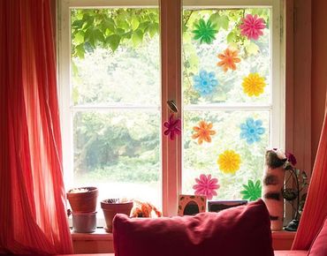Window sticker - Small Summer Blossoms