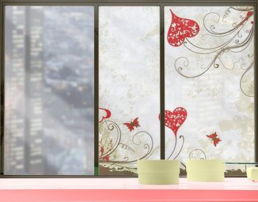 Window decoration - Heart Background