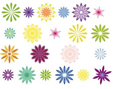 Window sticker - Decorative flowers