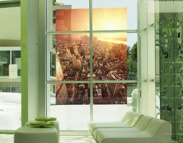 Window decoration - Golden city