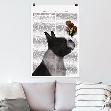 Poster quote - Animal Reading - Terrier With Ice