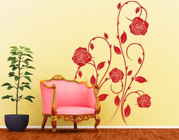 Wall sticker - No.IS74 rose tendril