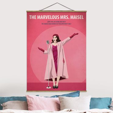Fabric print with poster hangers - Film Poster The Marvelous Mrs. Maisel