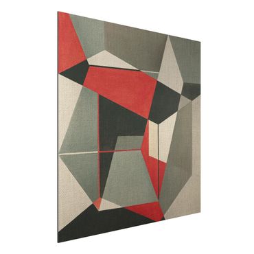 Print on aluminium - Geometrical Fox