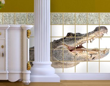 Tile sticker - The Happy Crocodile