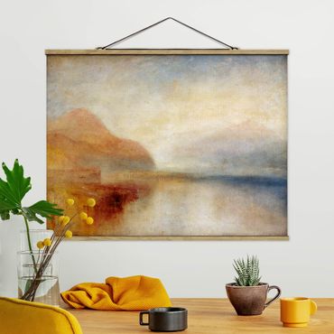 Fabric print with poster hangers - William Turner - Monte Rosa