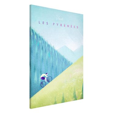 Magnetic memo board - Travel Poster - The Pyrenees