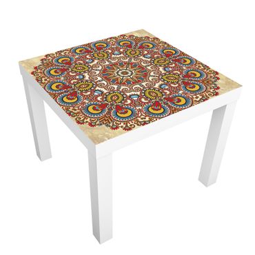Adhesive film for furniture IKEA - Lack side table - Coloured Mandala