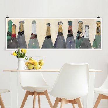 Panoramic poster kitchen - Uncorked - Champagne