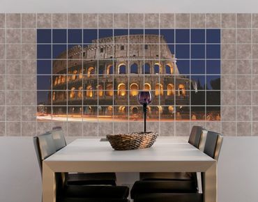 Tile sticker - Colosseum in Rome at night