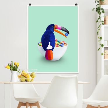 Poster animals - Breakfast With Toucan