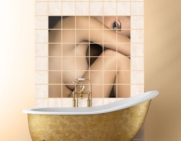 Tile sticker - Lateral Female Nude Photo