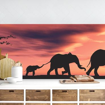 Kitchen wall cladding - Savannah Elephant