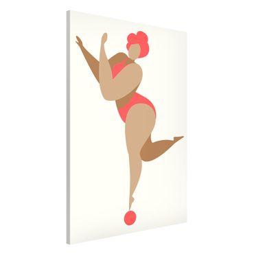 Magnetic memo board - Miss Dance Pink