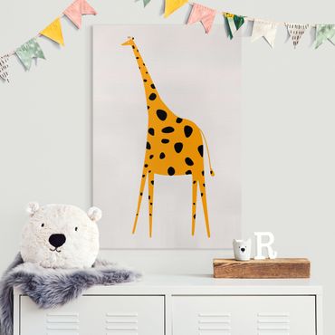 Print on canvas - Yellow Giraffe