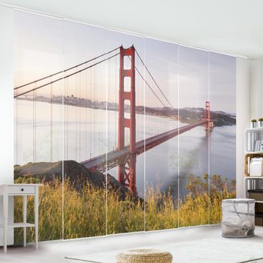 Sliding panel curtains set - Golden Gate Bridge In San Francisco