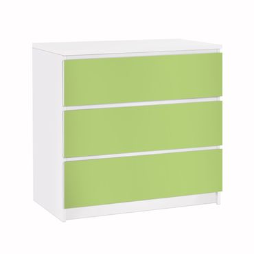 Adhesive film for furniture IKEA - Malm chest of 3x drawers - Colour Spring Green