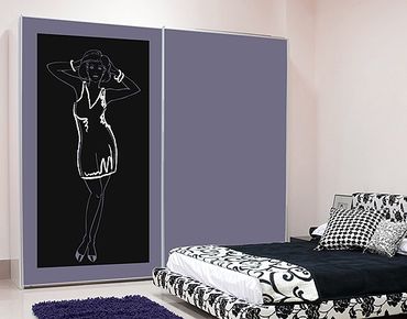 Wall sticker board - No.RS40 Coat And Skirt