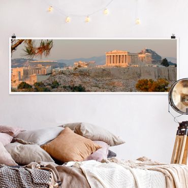 Panoramic poster architecture & skyline - Acropolis
