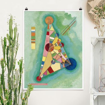 Poster art print - Wassily Kandinsky - Variegation in the Triangle