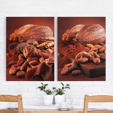 Print on canvas 2 parts - Chocolate mountains