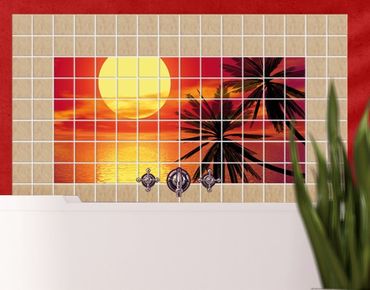 Tile sticker - Caribbean sunset