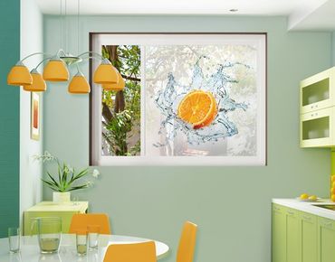 Window decoration - Fresh Orange