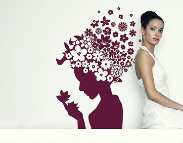 Wall sticker - No.RS61 Blossoms In The Head