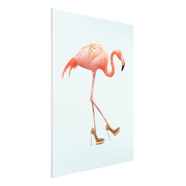 Print on forex - Flamingo With High Heels