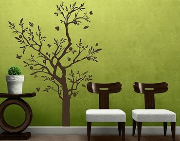 Wall sticker - No.RS75 Branch With Butterflies II