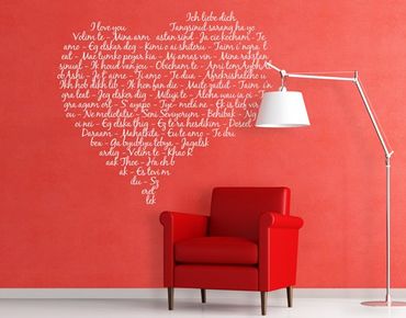 Wall sticker - No.IS145 Say: I Love You!