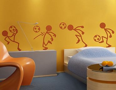 Wall sticker - No.RS99 Stick Figures Soccer