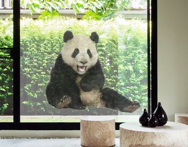 Window decoration - Laughing Panda