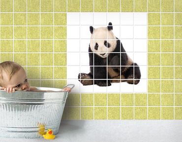 Tile sticker - Panda Paws
