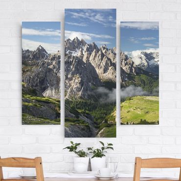 Print on canvas 3 parts - Italian Alps