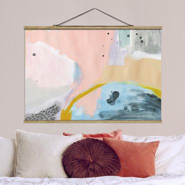 Fabric print with poster hangers - Blurred Dawn I