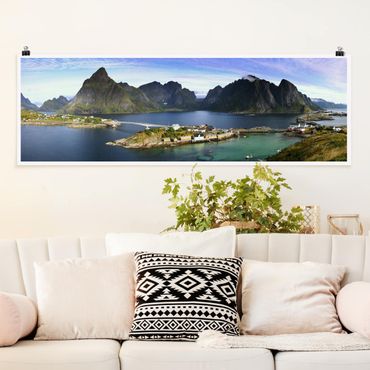 Panoramic poster nature & landscape - Nordic paradise
