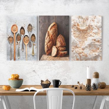 Print on canvas 3 parts - Baking bread