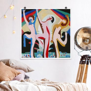 Poster - Ernst Ludwig Kirchner - colour Dance