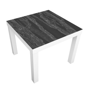 Adhesive film for furniture IKEA - Lack side table - No.MW20 Living Forest Anthracite Grey