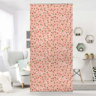 Room divider - Little Strawberry Strawberry Fairy - Strawberry Flowers