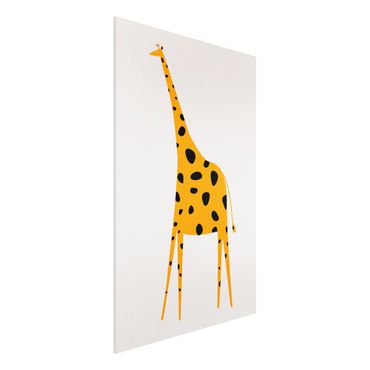 Print on forex - Yellow Giraffe